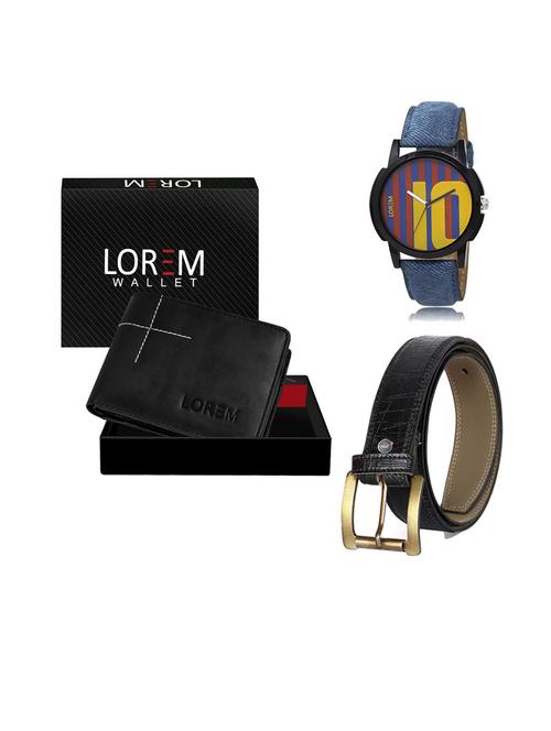 belt, wallet & watch gift combo - 19552184 - Very Small Image - 1