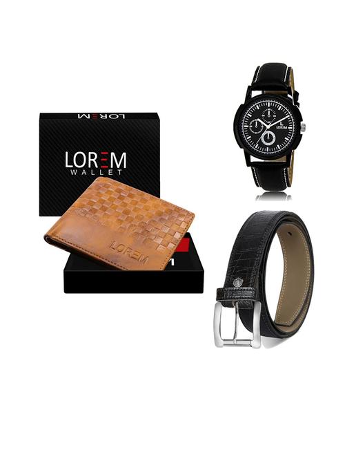 belt, wallet & watch gift combo - 19552707 - Very Small Image - 1
