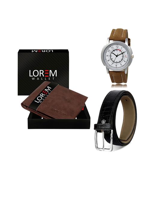 belt, wallet & watch gift combo - 19553640 - Very Small Image - 1