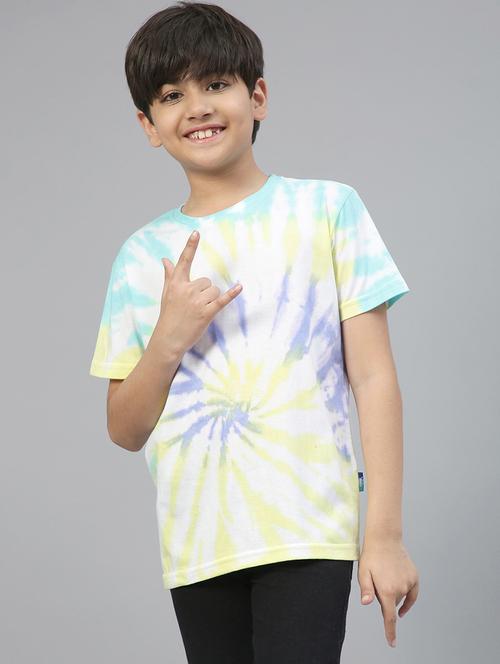 boys round neck tie-dyed t-shirt  - 19555006 - Very Small Image - 1