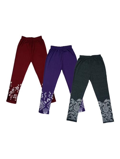 pack of 3 cotton blend three-fourth - 19564700 - Very Small Image - 1