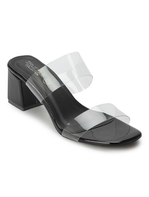 black slip on  heels - 19566755 - Very Small Image - 1