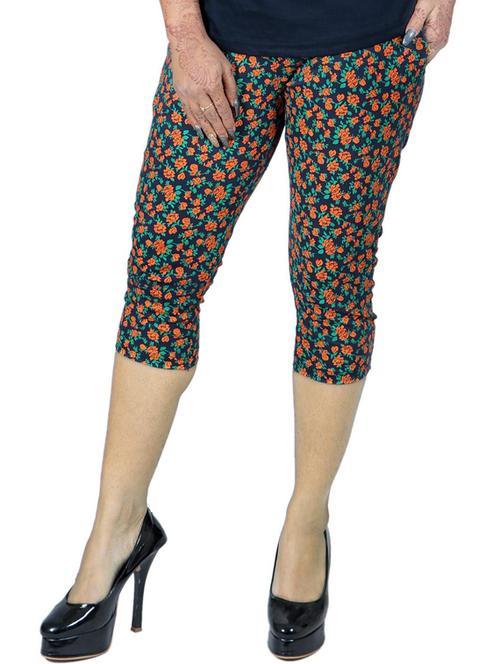 cotton printed capris - 19566792 - Very Small Image - 1