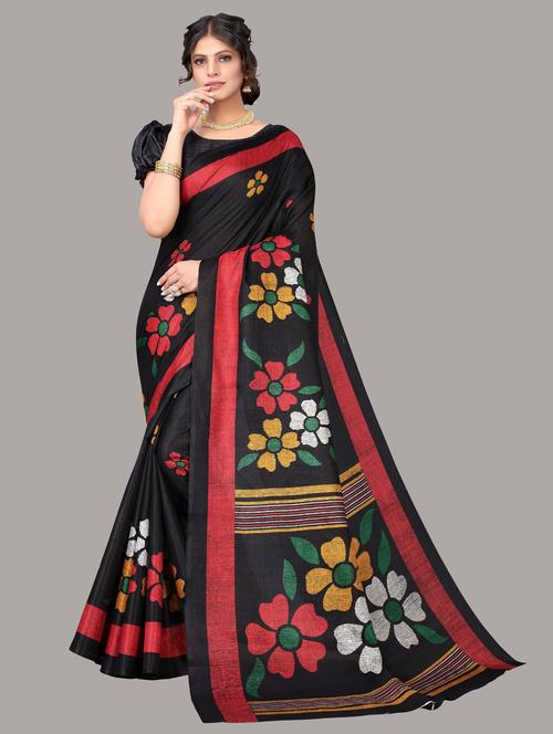 art silk woven saree with blouse - 19568048 - Very Small Image - 1