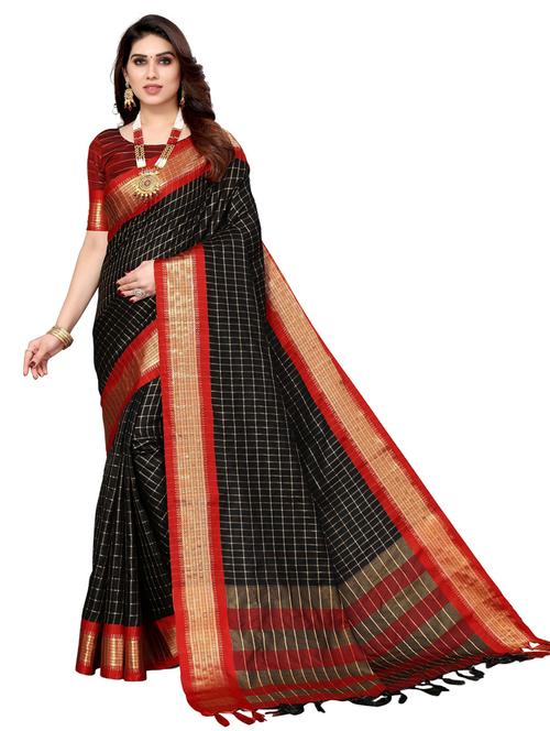 checks chettinadu saree - 19571207 - Very Small Image - 1