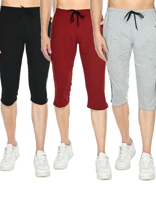 pack of 3 solid three fourth - 19574647 - Very Small Image - 1