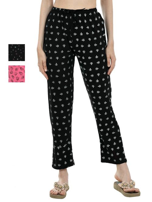 cotton printed track pants combo - 19577205 - Very Small Image - 1