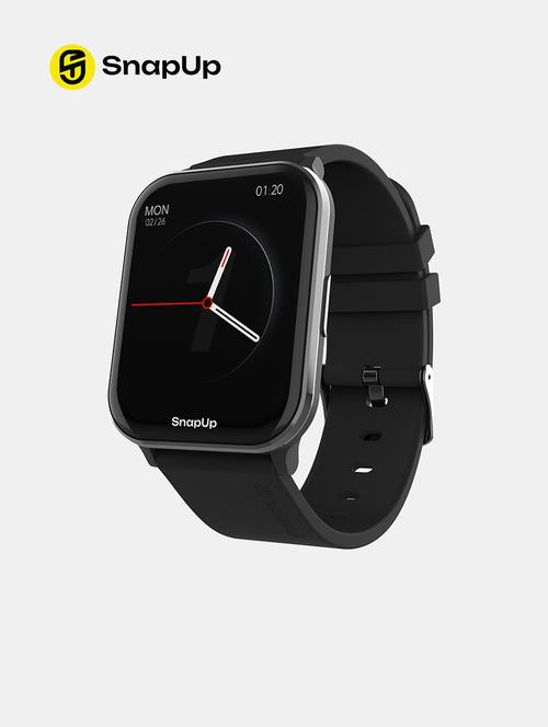 snapup vision bluetooth calling smartwatch (black) - 19577928 - Very Small Image - 1