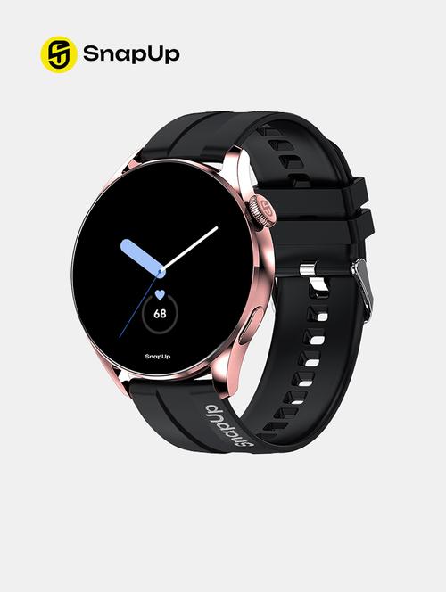 snapup revolve bluetooth calling smartwatch (rose gold black) - 19577931 - Very Small Image - 1