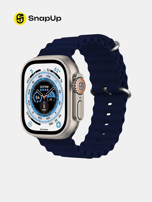 snapup infinity bluetooth calling smartwatch (champagne blue) - 19577933 - Very Small Image - 1