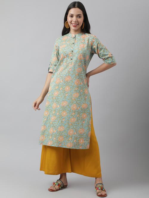 women's straight kurta - 19578443 - Very Small Image - 1
