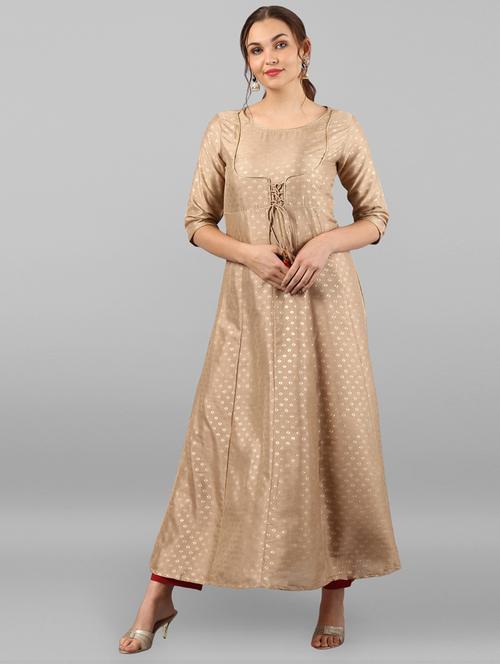 Women's Flared Kurta - 19578700 - Very Small Image - 1