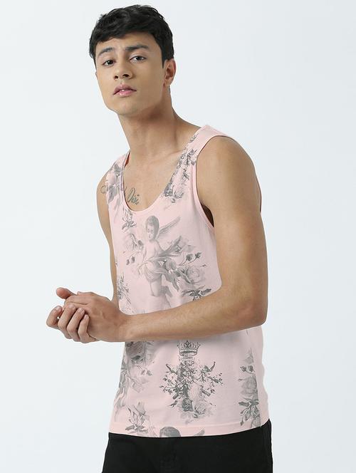 scoop neck printed regular vest - 19580458 - Very Small Image - 1