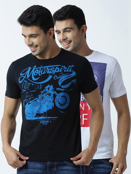 pack of 2 printed t-shirts - 19580537 - Very Small Image - 1