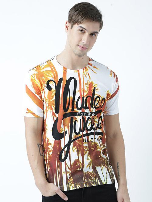 men front print short sleeve t-shirt - 19580648 - Very Small Image - 1