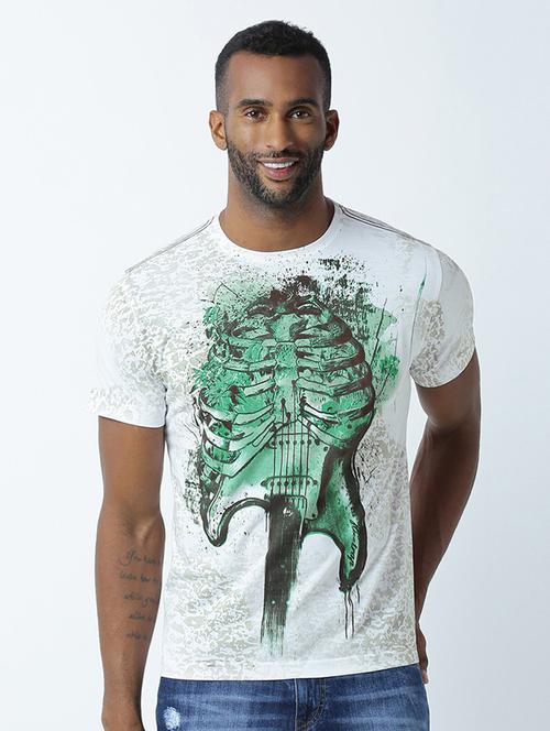 round neck printed regular t-shirt - 19580713 - Very Small Image - 1