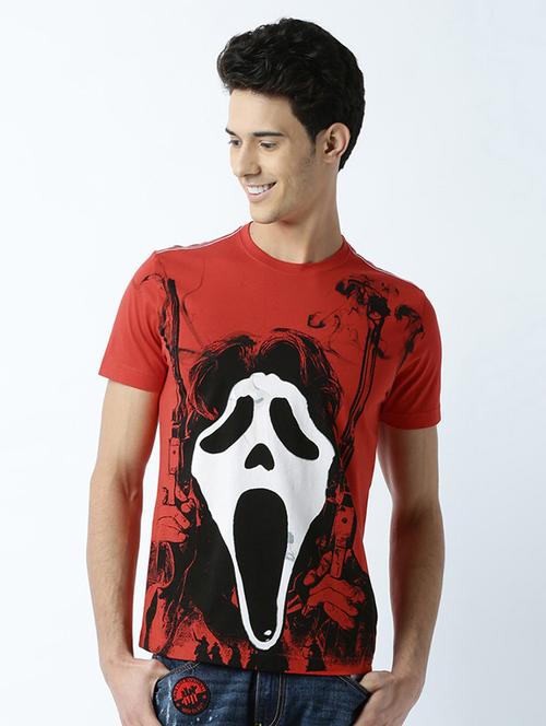 men front print short sleeve t-shirt - 19580796 - Very Small Image - 1