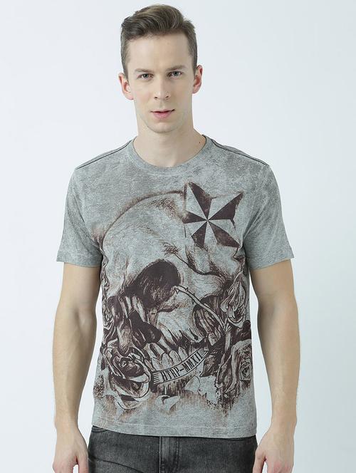 men front print short sleeve t-shirt - 19580879 - Very Small Image - 1
