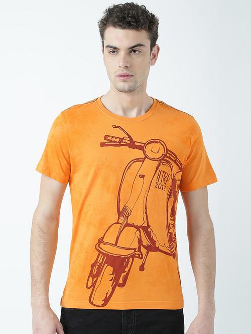 round neck printed regular t-shirt - 19580921 - Very Small Image - 1