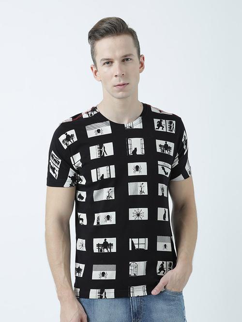 round neck printed regular t-shirt - 19580977 - Very Small Image - 1