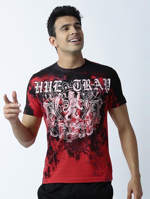 men front print short sleeve t-shirt - 19581313 - Very Small Image - 1