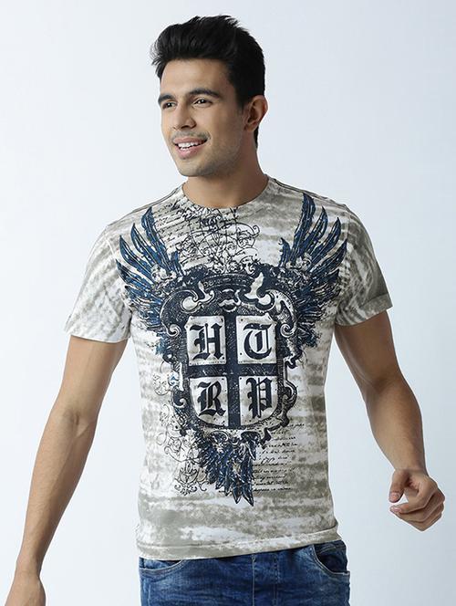 round neck printed regular t-shirt - 19581477 - Very Small Image - 1