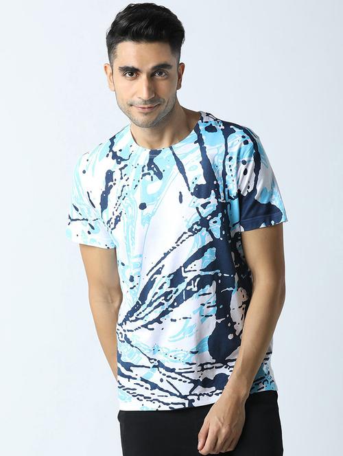 men round neck printed t-shirt - 19581977 - Very Small Image - 1