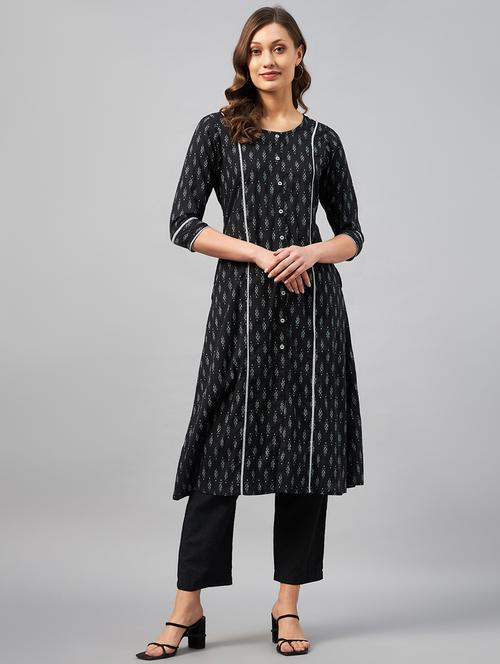 women's a-line kurta - 19583001 - Very Small Image - 1