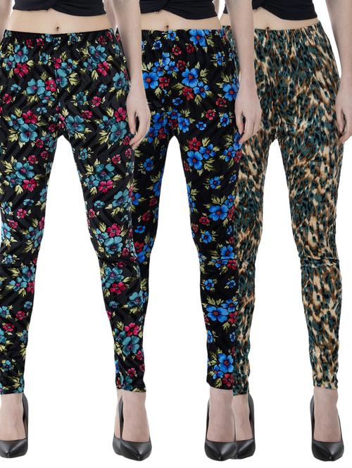women printed leggings combo - 19583475 - Very Small Image - 1