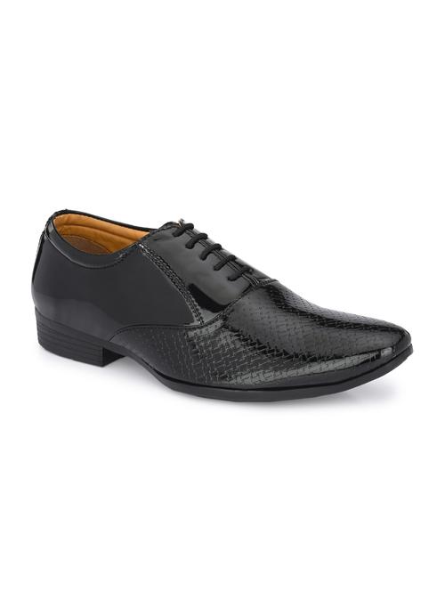 black patent leather laceup oxfords - 19585407 - Very Small Image - 1