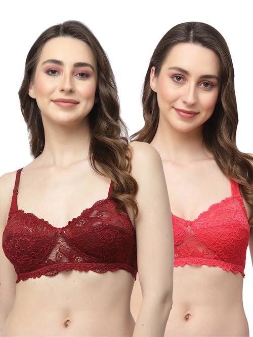 pack of 2 laced bra combo - 19590727 - Very Small Image - 1