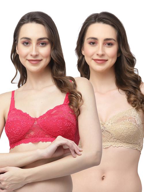 pack of 2 laced bra combo - 19590744 - Very Small Image - 1
