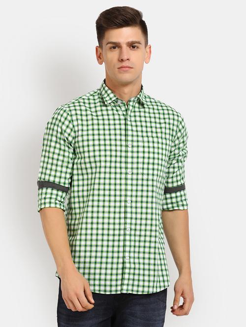 mens checks casual shirt - 19591872 - Very Small Image - 1