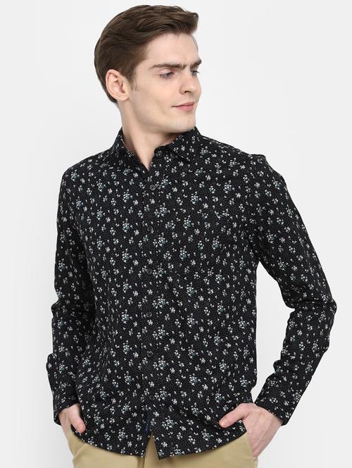 mens florals casual shirt - 19591873 - Very Small Image - 1