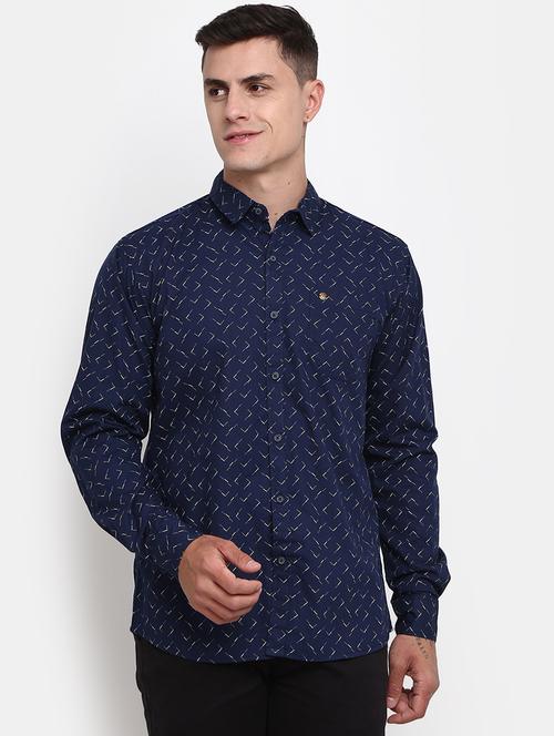 mens printed casual shirt - 19591901 - Very Small Image - 1