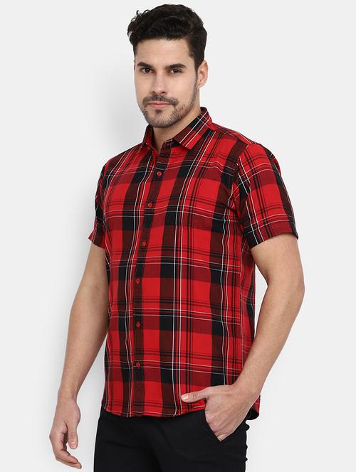 mens checks casual shirt - 19591904 - Very Small Image - 1