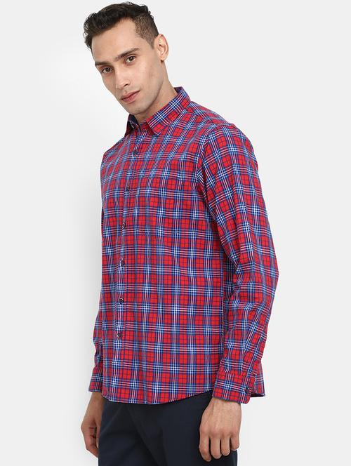 mens checks casual shirt - 19591943 - Very Small Image - 1