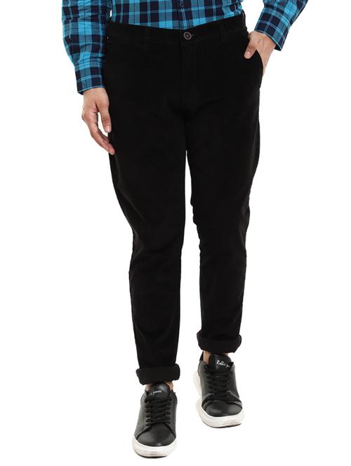 navy blue cotton chinos casual trousers - 19592747 - Very Small Image - 1