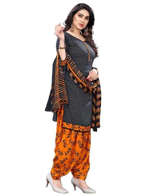 crepe multi colored kurta salwar set - 19593943 - Very Small Image - 1