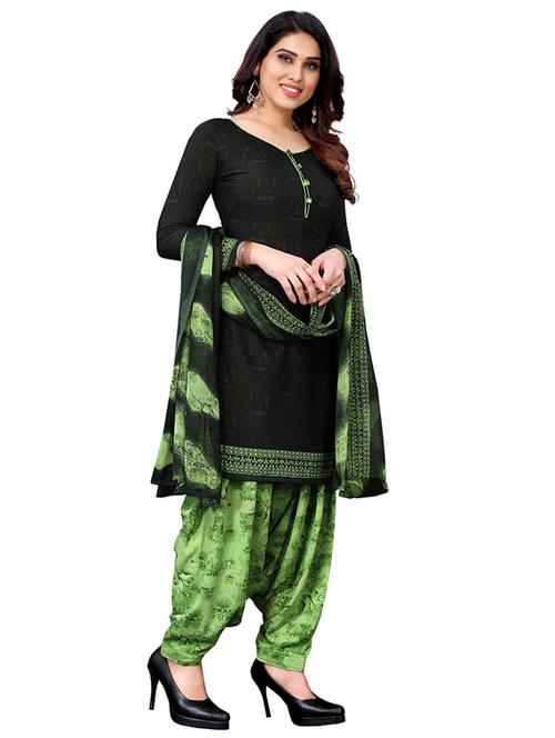 crepe green kurta salwar set - 19593964 - Very Small Image - 1