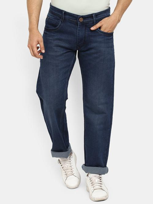 mens baggy fit plain jeans - 19596576 - Very Small Image - 1