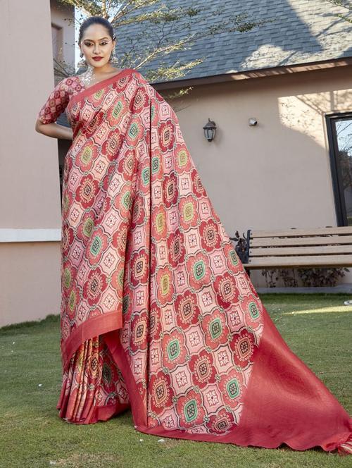 art silk woven saree - 19597155 - Very Small Image - 1