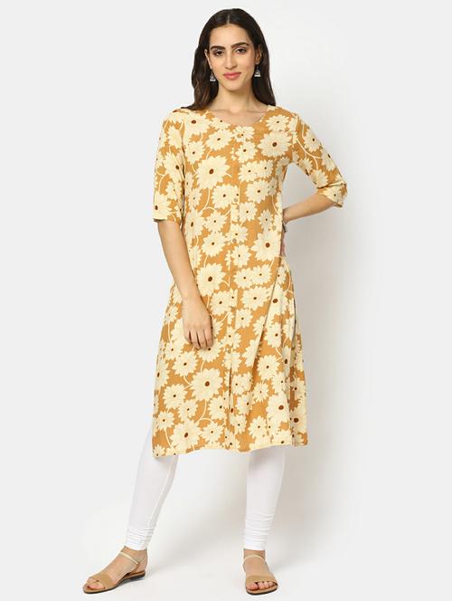 women's straight kurta - 19598073 - Very Small Image - 1