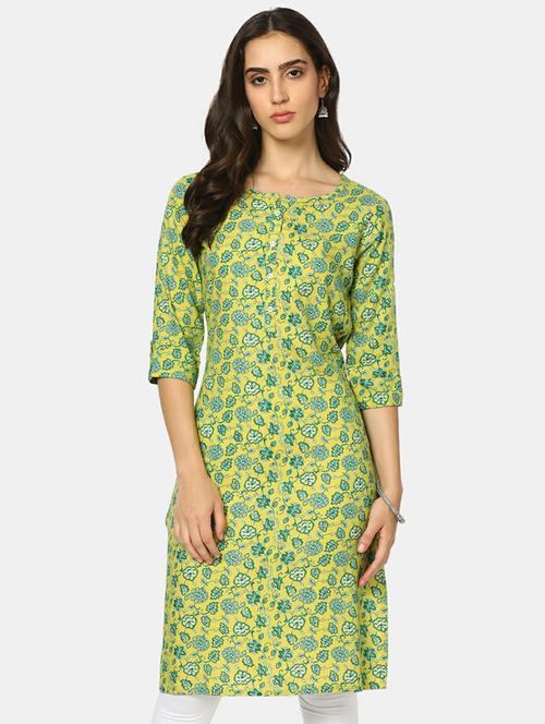 women's straight kurta - 19598094 - Very Small Image - 1