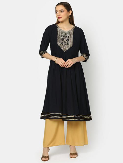 women's a-line kurta - 19598228 - Very Small Image - 1