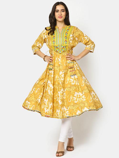 women's flared kurta - 19598231 - Very Small Image - 1