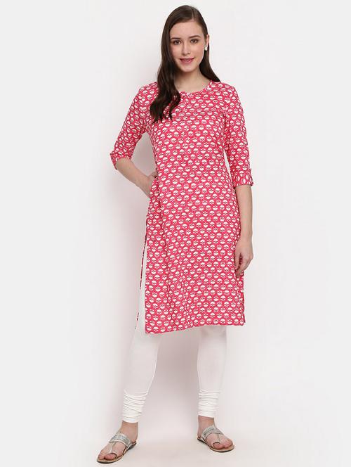 women's straight kurta - 19598244 - Very Small Image - 1