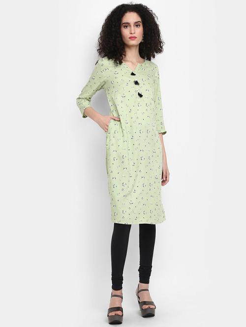 women's straight kurta - 19598247 - Very Small Image - 1