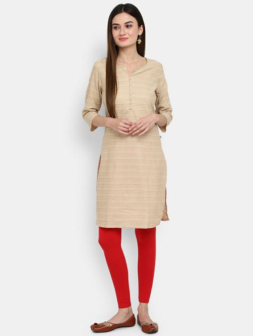 women's straight kurta - 19598265 - Very Small Image - 1