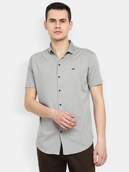 mens solid casual shirt - 19600156 - Very Small Image - 1